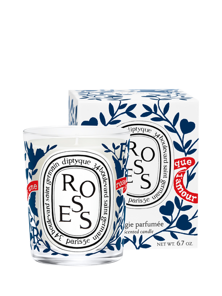 Diptyque Limited Edition Valentine's Day Roses Scented Candle, 190g - view 2, 