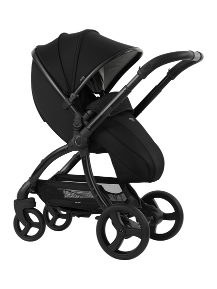 egg 3 Pushchair, Carrycot and Accessories with Cybex Cloud T i-Size Rotating Baby Car Seat and Base Luxury Bundle, Black - view 2, Black