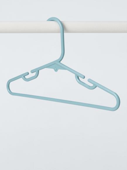 John Lewis Children's Plastic Hangers, Pack of 10, Multi - view 2, Multi