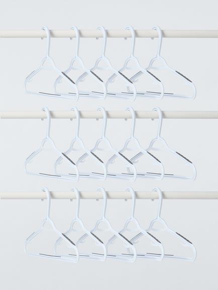 John Lewis Space Saving Hangers, Pack of 15, White