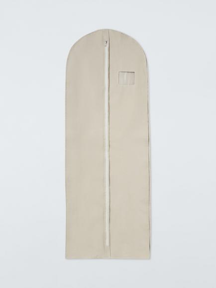 John Lewis Polyester Gusseted Clothes Cover, Pack of 2, Ecru, Ecru