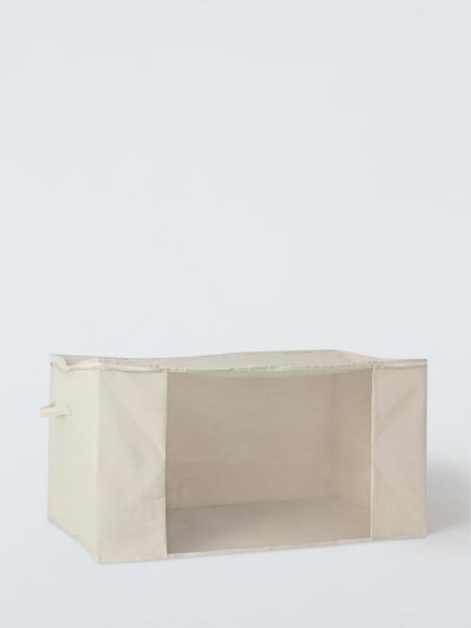 John Lewis Polyester Jumbo Storage Bag, Ecru - view 2, Ecru