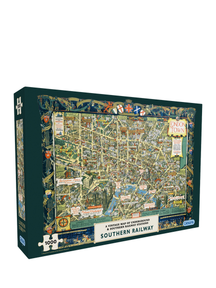Gibsons Vintage London Map Jigsaw Puzzle, 1000 Pieces, Multi