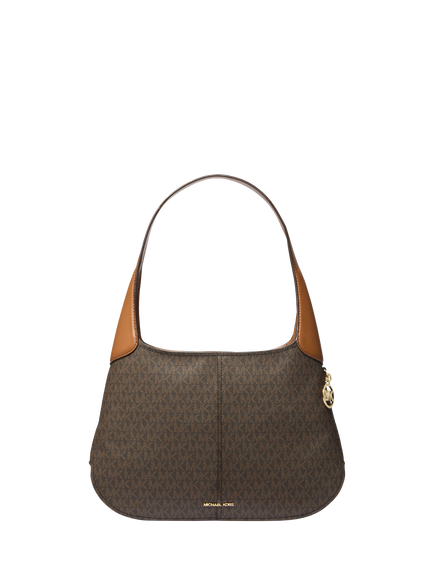 Michael Kors Alice Medium Signature Logo Shoulder Bag, Brown/Acorn, Brown/Acorn