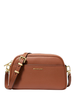 Michael Kors Jetset Leather Crossbody Bag, Luggage