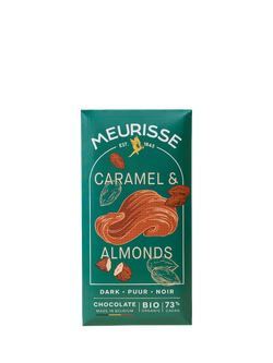 Meurisse Caramel & Almonds Dark Chocolate Bar, 100g, Multi
