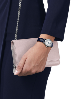 Tissot T0062071103601 Women's Le Locle Automatic Diamond Date Bracelet Strap Watch, Silver/Silver - view 2, Silver/Silver