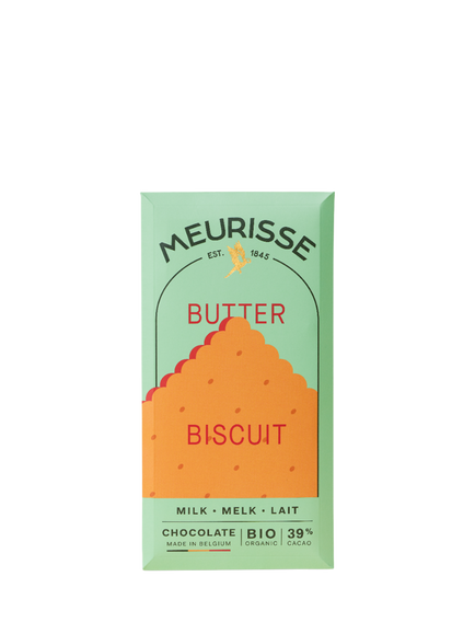 Meurisse  Milk Chocolate Butter Biscuit, 100g, Multi