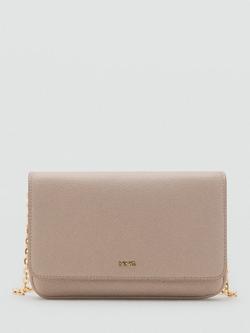 Mango Corina Faux Leather Small Crossbody Bag, Natural White, Natural White