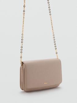 Mango Corina Faux Leather Small Crossbody Bag, Natural White - view 2, Natural White