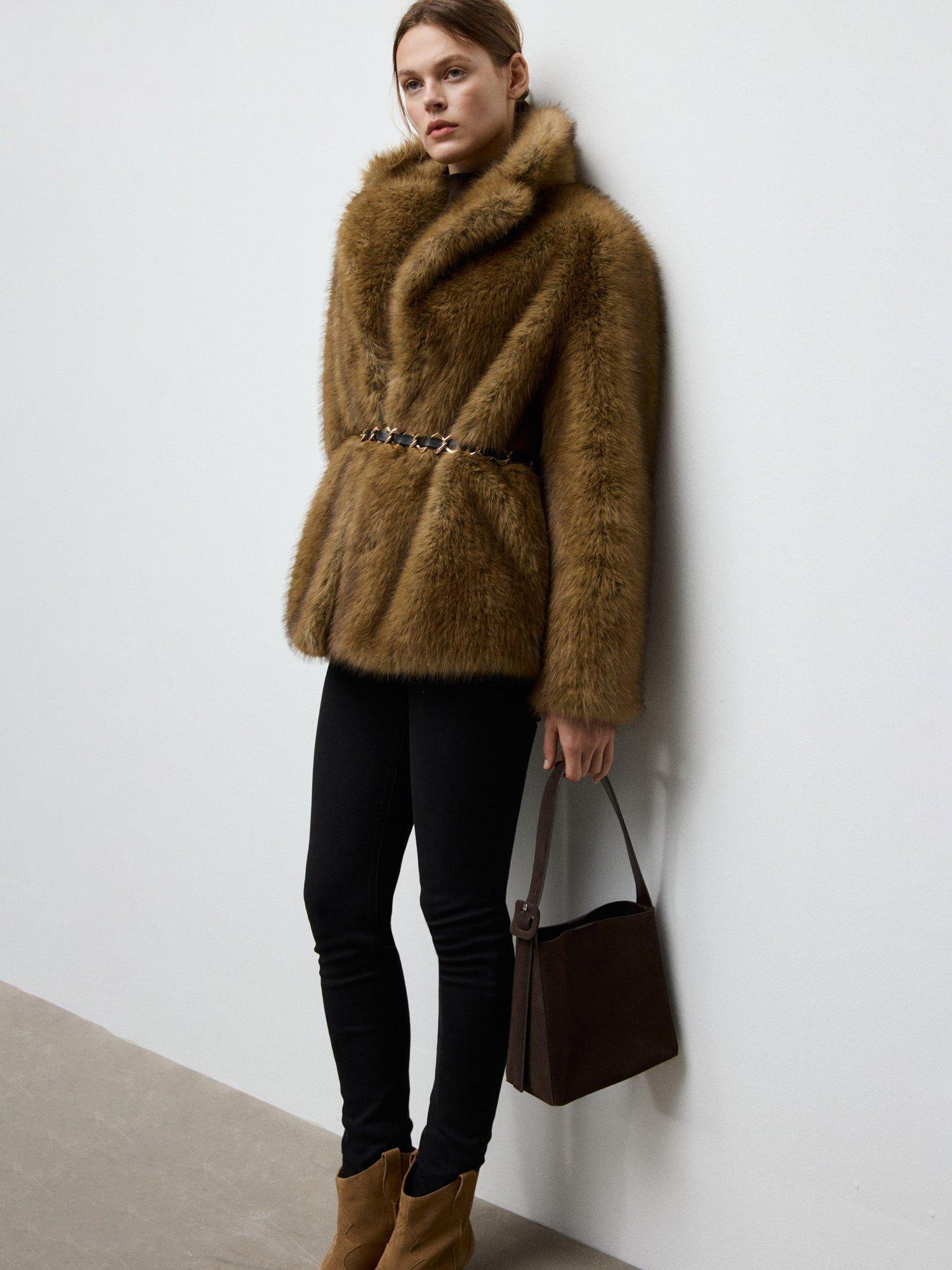 Product image 5 of 5, which shows Mango Igor Suede Leather Shopper Bag, Dark Brown