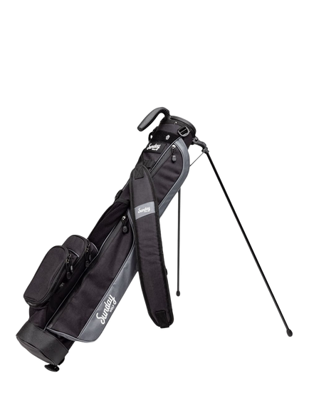 Sunday Golf Golf Bag with Stand, Black