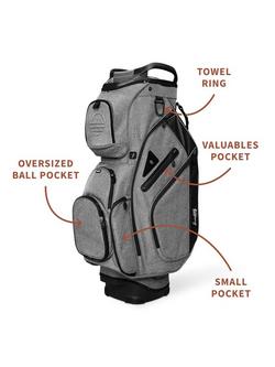 Sunday Golf Big Rig Golf Bag - view 2, Heather Grey