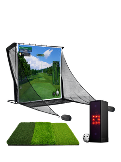 Square Golf Indoor Deluxe Practice Bundle, Black