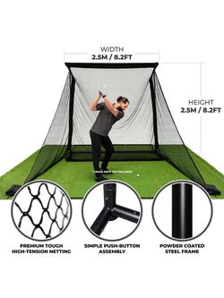 Square Golf Indoor Deluxe Practice Bundle - view 2, Black