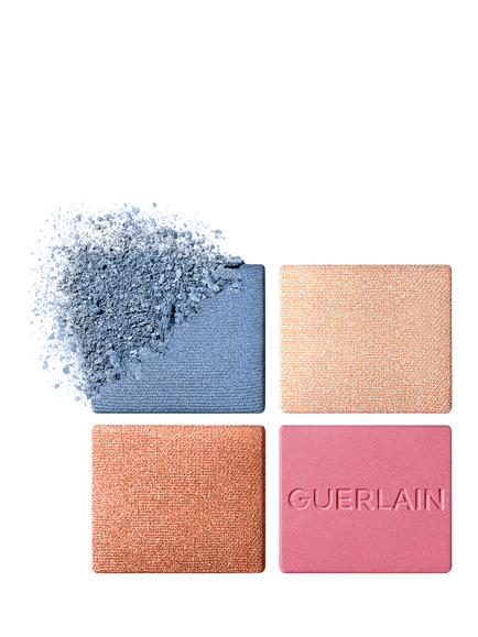 Guerlain Limited Edition Ombres G Eyeshadow Quad, 396 Denim Blossom - view 2, 396 Denim Blossom