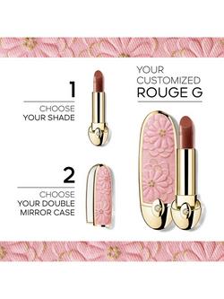 Guerlain Limited Edition Rouge G Blooming Denim The Double Mirror Jewel Case - view 2, Cherry Blossom