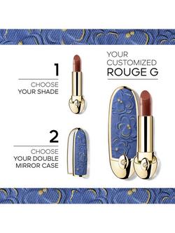 Guerlain Limited Edition Rouge G Blooming Denim The Double Mirror Jewel Case - view 2, Denim Flora