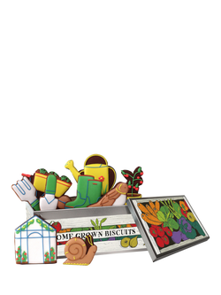 Biscuiteers Gardening Hand-Iced Chocolate Biscuits Gift Tin, 100g, Multi