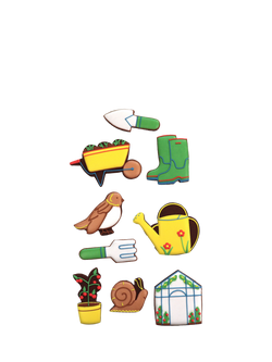 Biscuiteers Gardening Hand-Iced Chocolate Biscuits Gift Tin, 100g - view 2, Multi