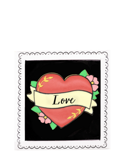 Biscuiteers Love Heart Hand-Iced Letterbox Biscuit, 20g, Multi