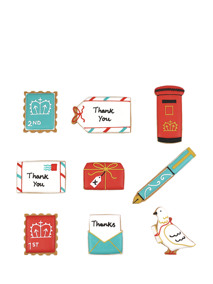 Biscuiteers Thank You Hand-Iced Biscuits Gift Tin, 130g - view 2, Multi