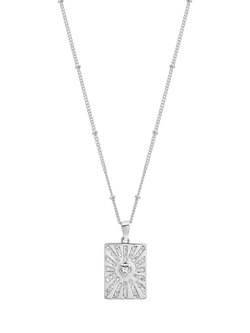 Simply Silver Heart Charm Pendant Necklace, Silver