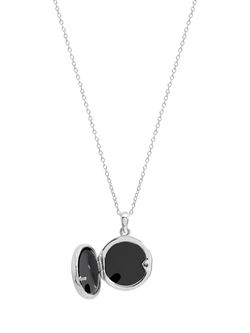 Simply Silver New Baby Locket Necklace - view 2, Silver