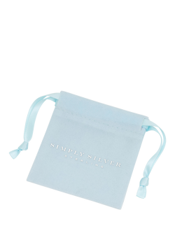 Simply Silver Cubic Zirconia Navette Engagement Ring, K - view 2, Silver