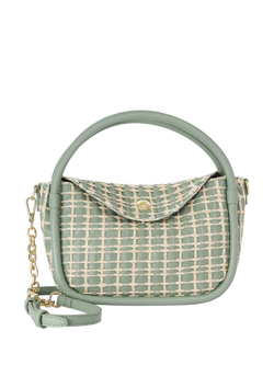 Dune London Dinideliberate Woven Grab Bag, Sage