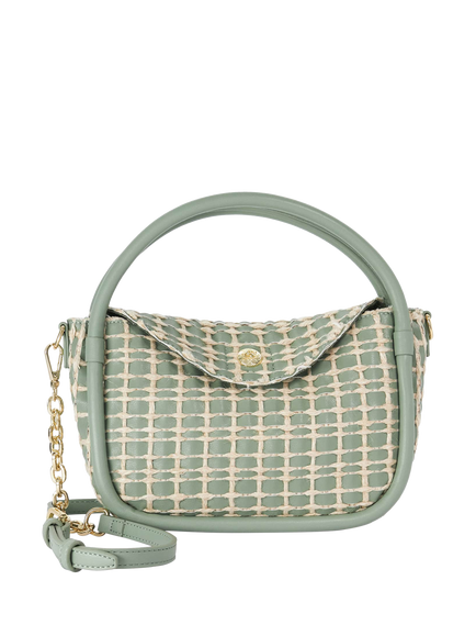Dune London Dinideliberate Woven Grab Bag, Sage