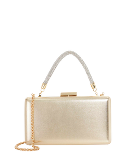 Dune London Beaut Clutch Bag, Gold, Gold