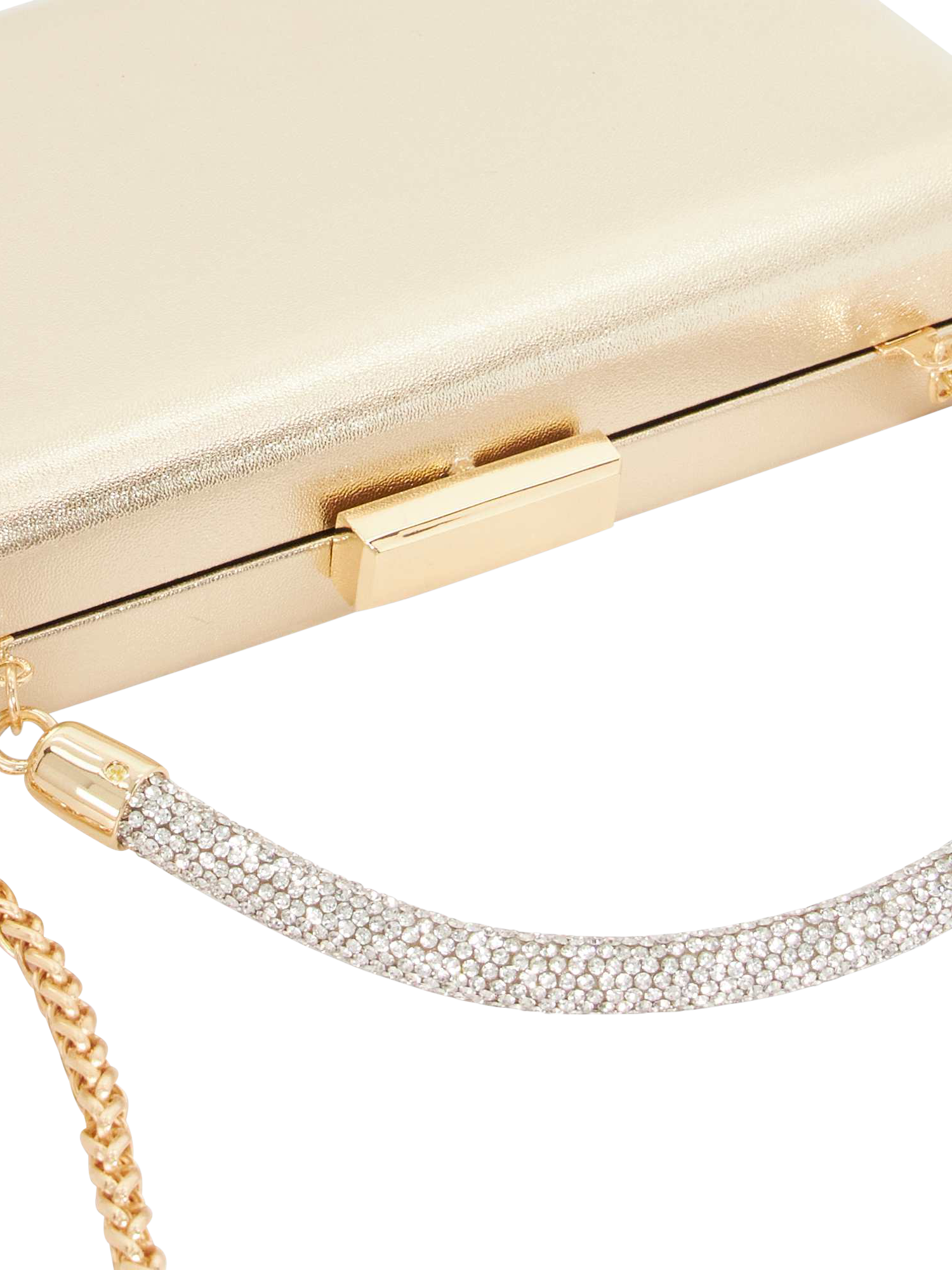 Product image 5 of 5, which shows Dune London Beaut Clutch Bag, Gold