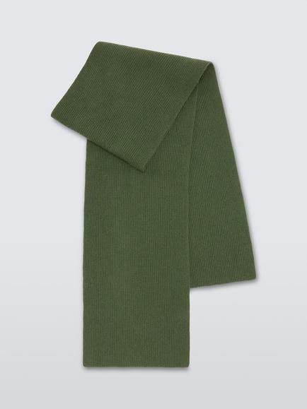 John Lewis Pure Cashmere Plain Scarf, Green