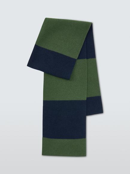 John Lewis Pure Cashmere Beanie Hat & Scarf Gift Set, Navy - view 2, Navy