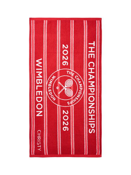 Christy Wimbledon Championships 2026 Towel, Strawberry Pink