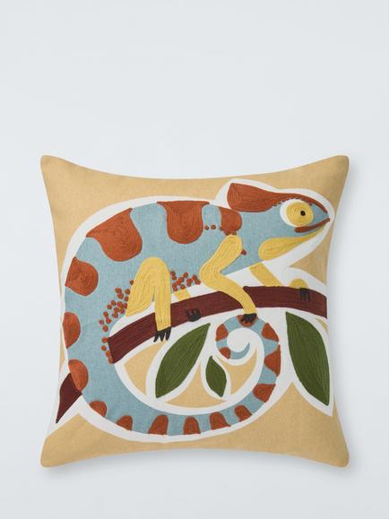 John Lewis George Cushion, Butter Yellow, Butter Yellow