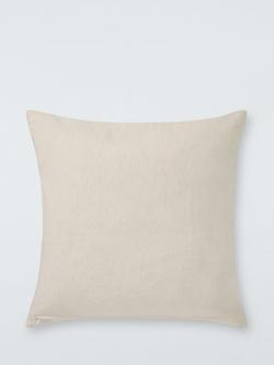 John Lewis George Cushion, Butter Yellow - view 2, Butter Yellow