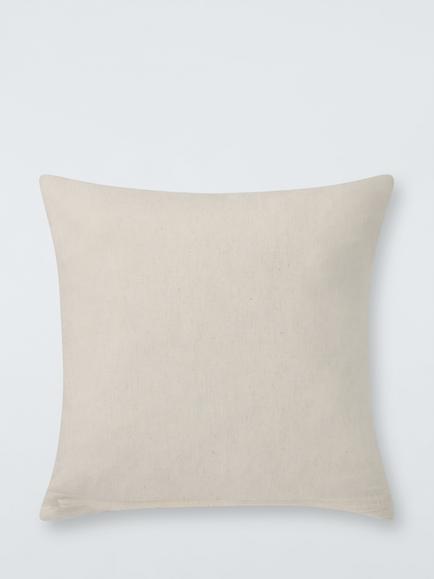 John Lewis Lotta Cushion, Khaki Green - view 2, Khaki Green
