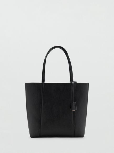 Mango Gracia Tote Bag, Black, Black