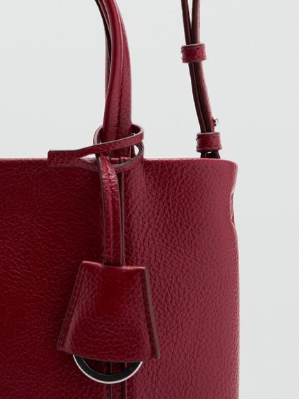 Mango Gracia Shoulder Bag, Red - view 2, Red
