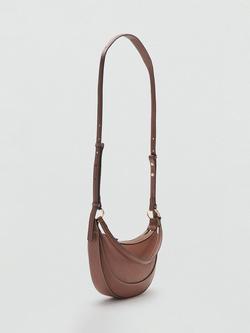 Mango Ness Oval Shoulder Bag - view 2, Medium Brown