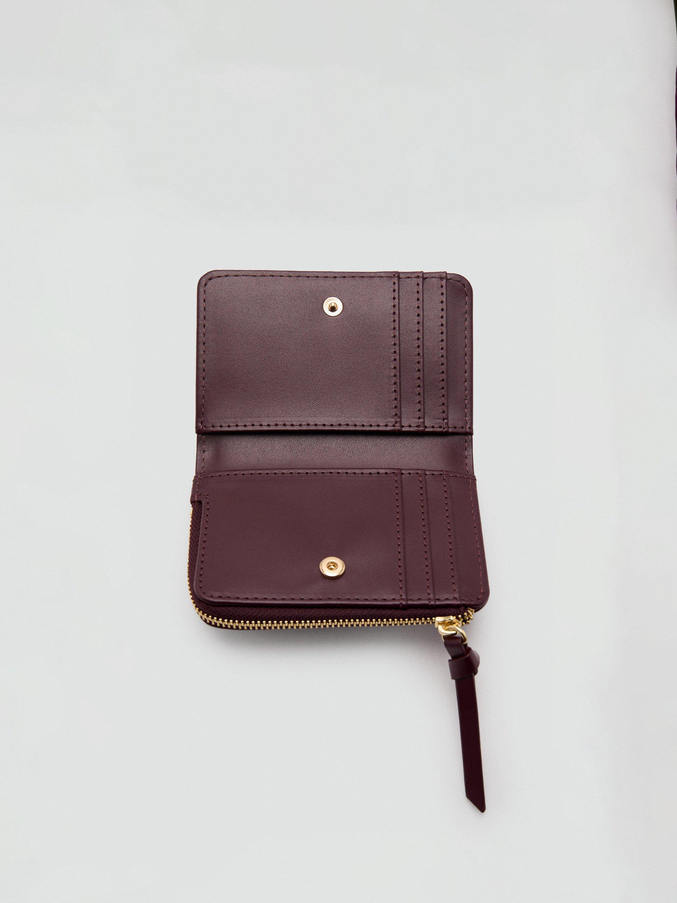 Product image 3 of 3, which shows Mango Ness Small Purse, Dark Red