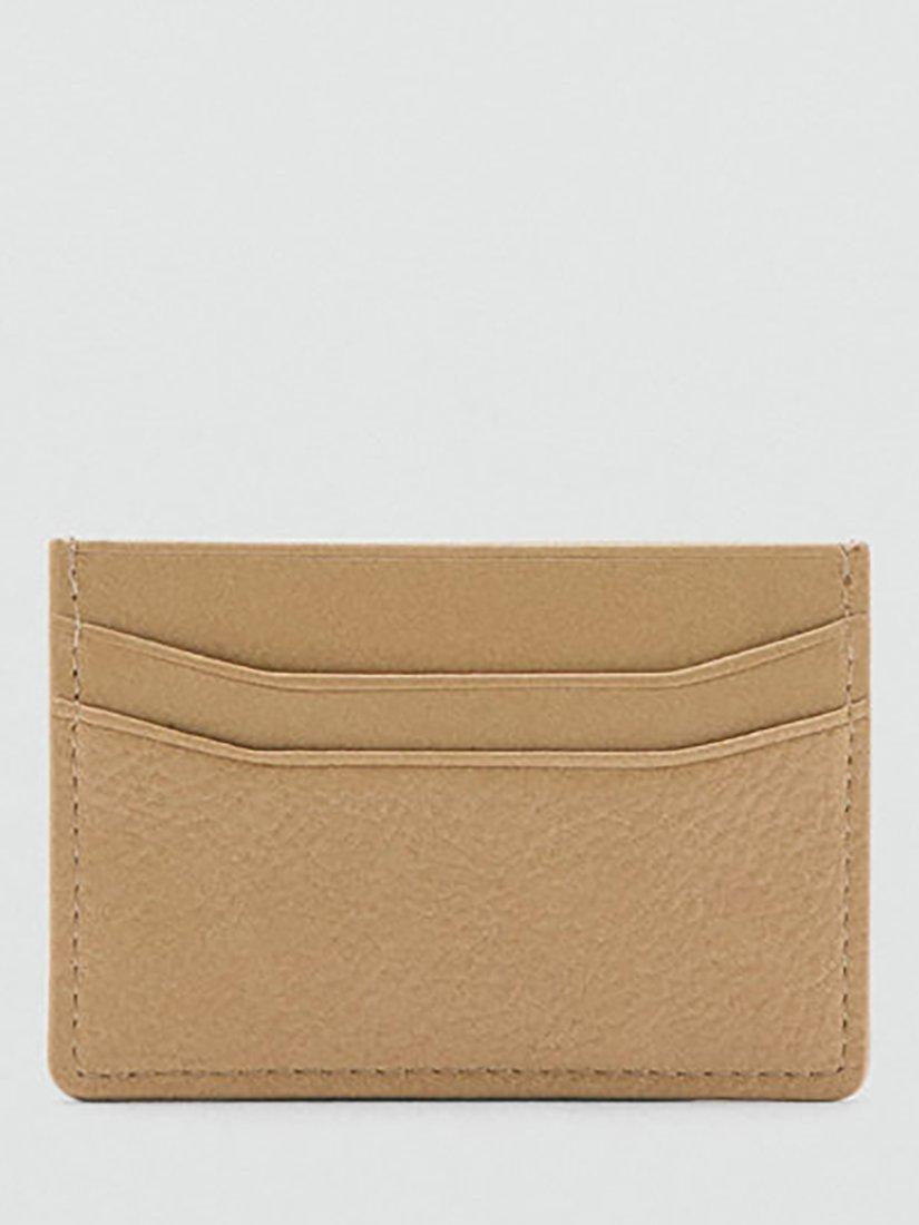 Product image 2 of 3, which shows Mango Ness Card Holder, Light Beige
