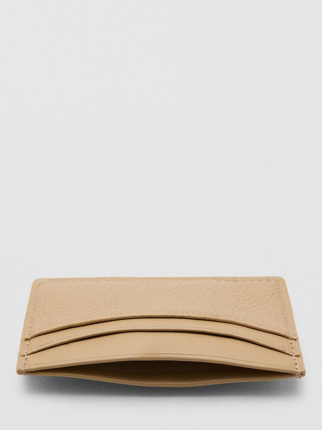Product image 3 of 3, which shows Mango Ness Card Holder, Light Beige