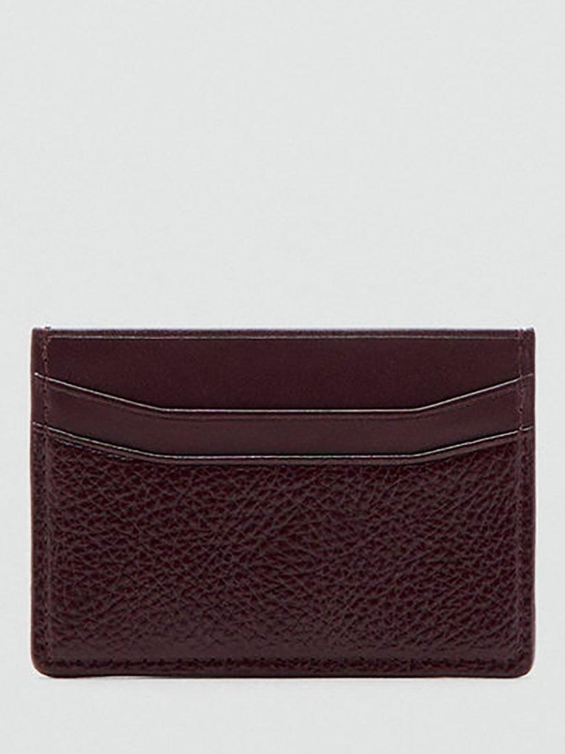 Product image 2 of 3, which shows Mango Ness Card Holder, Dark Red