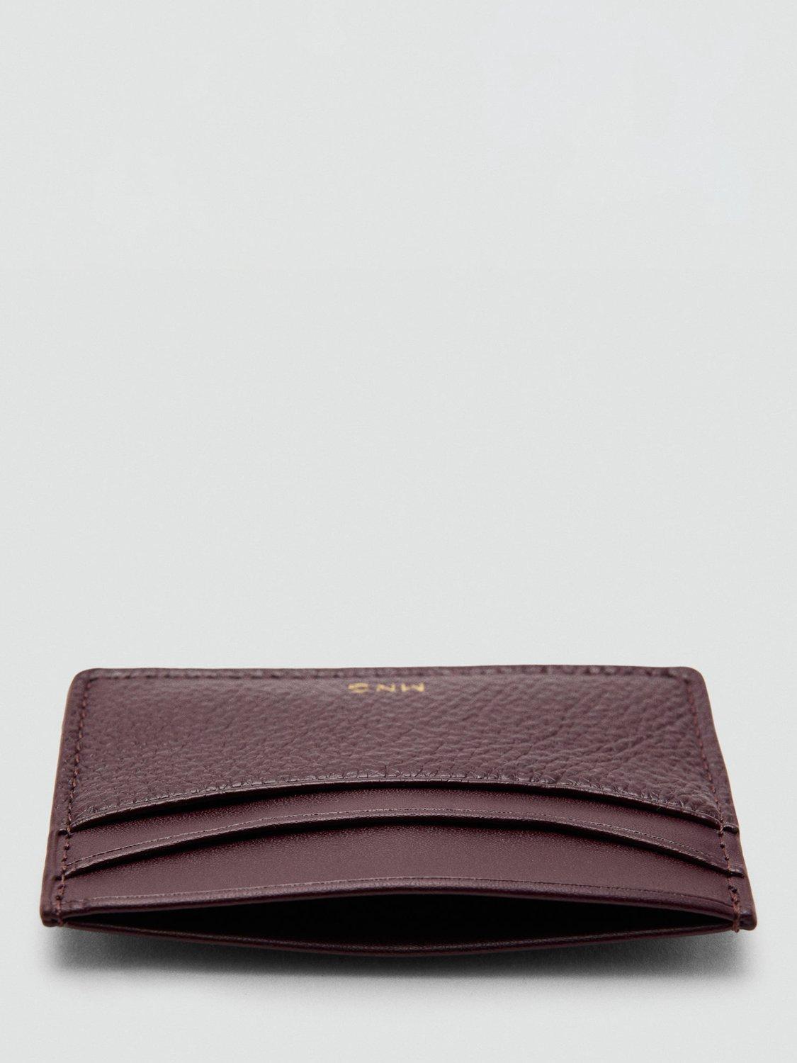 Product image 3 of 3, which shows Mango Ness Card Holder, Dark Red