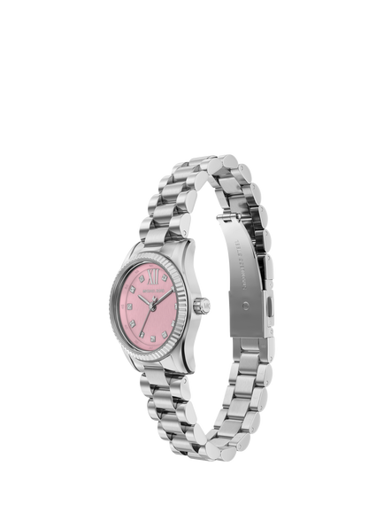 Michael Kors MK4996 Women's Petite Lexington Bracelet Strap Watch, Silver - view 2, Silver