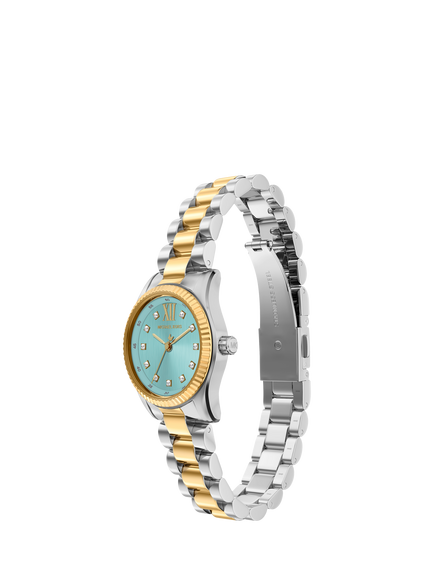 Michael Kors MK7579 Women's Petite Lexington Bracelet Strap Watch, 2-tone - view 2, 2-tone