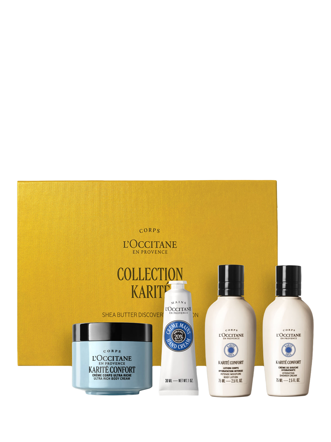Product image 1 of 3, which shows L'OCCITANE Shea Butter (Karité) Discovery Collection